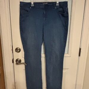 Chico's Dark Blue Ankle Jeans
